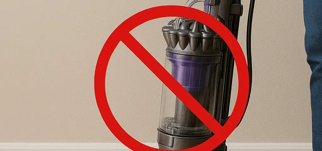 Основные причины поломок вертикальных пылесосов Dyson