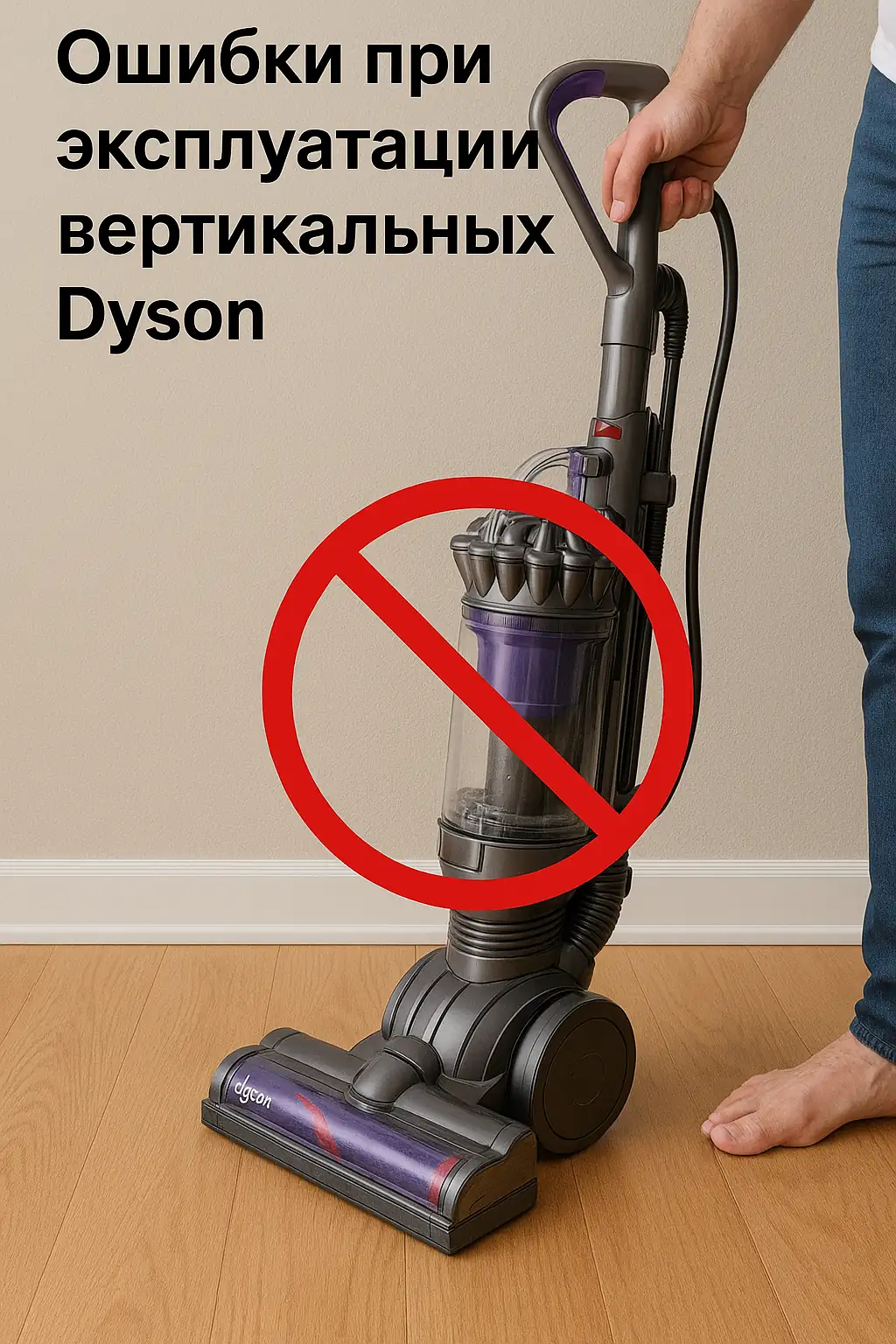 Основные причины поломок вертикальных пылесосов Dyson